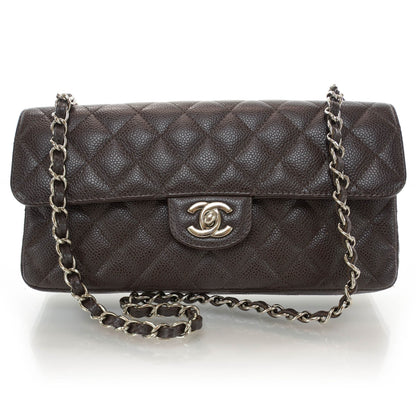 Chanel Caviar East West Flap Marron Fonce 1 of 9