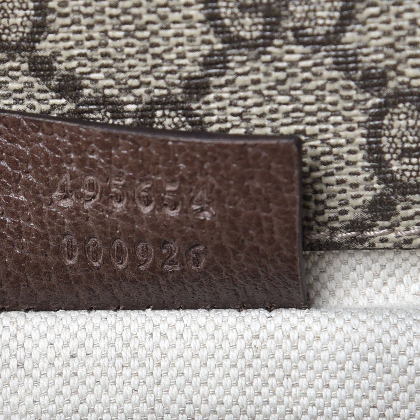 GG Supreme Monogram Web Neo Vintage Double Flap Messenger Bag Beige New Acero