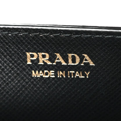 Prada Saffiano Mini Cahier Crossbody Bag Black 6 of 8