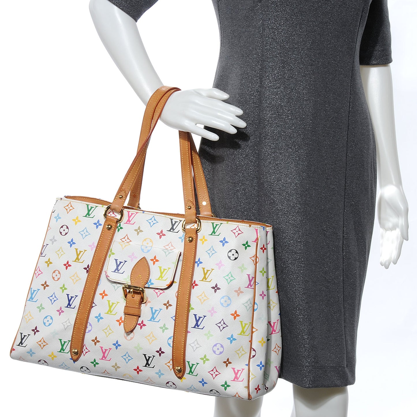 Monogram Multicolor Aurelia GM White