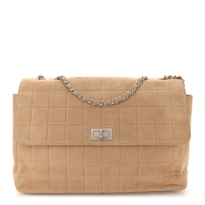 Chanel Suede Chocolate Bar Mademoiselle Flap Beige 1 of 13