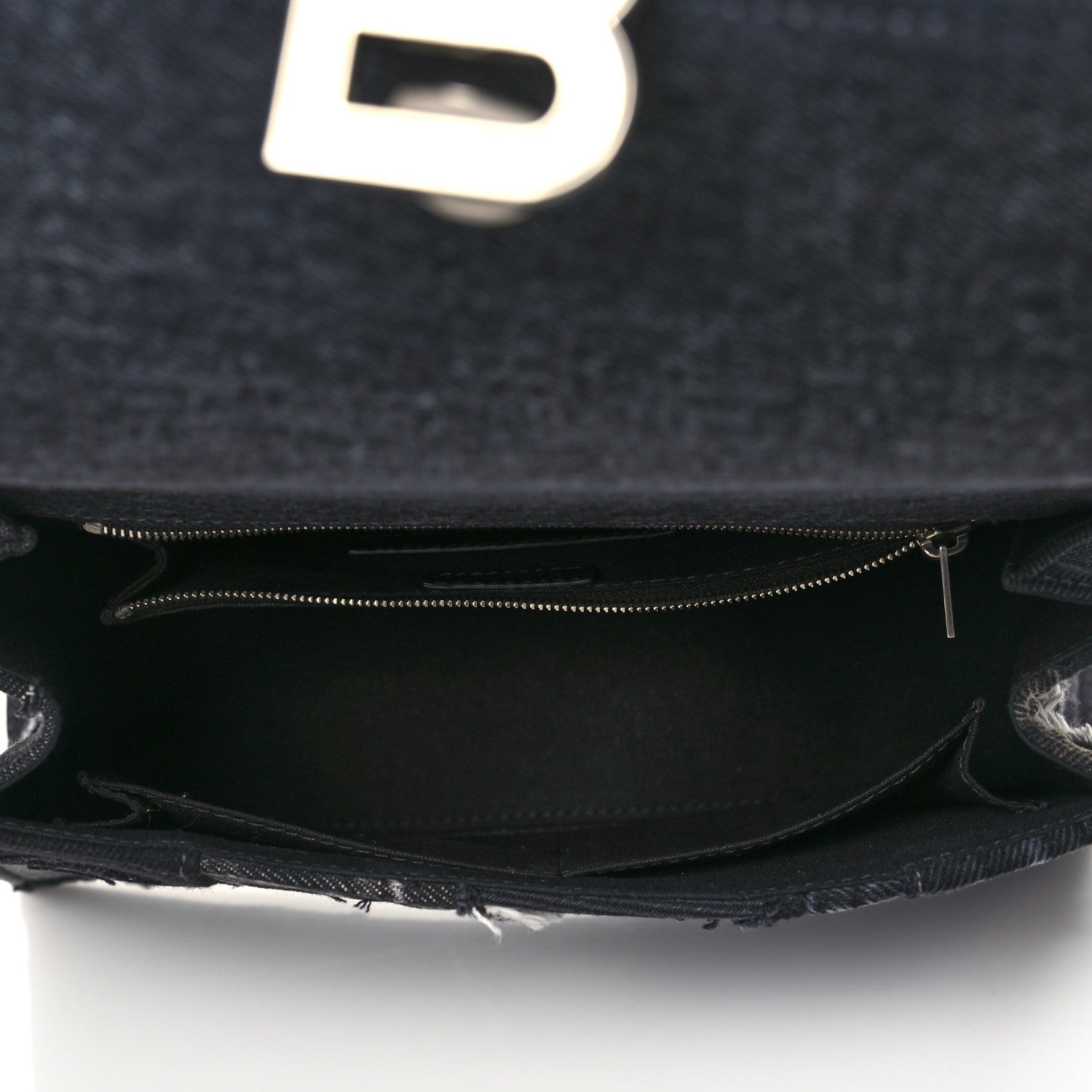 Balenciaga Denim Patchwork Limited Edition Medium Hourglass Top Handle Bag 5 of 10