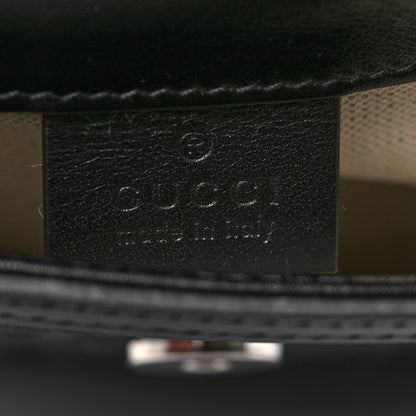 Gucci Calfskin GG Tennis Embossed Messenger Bag Black 5 of 10