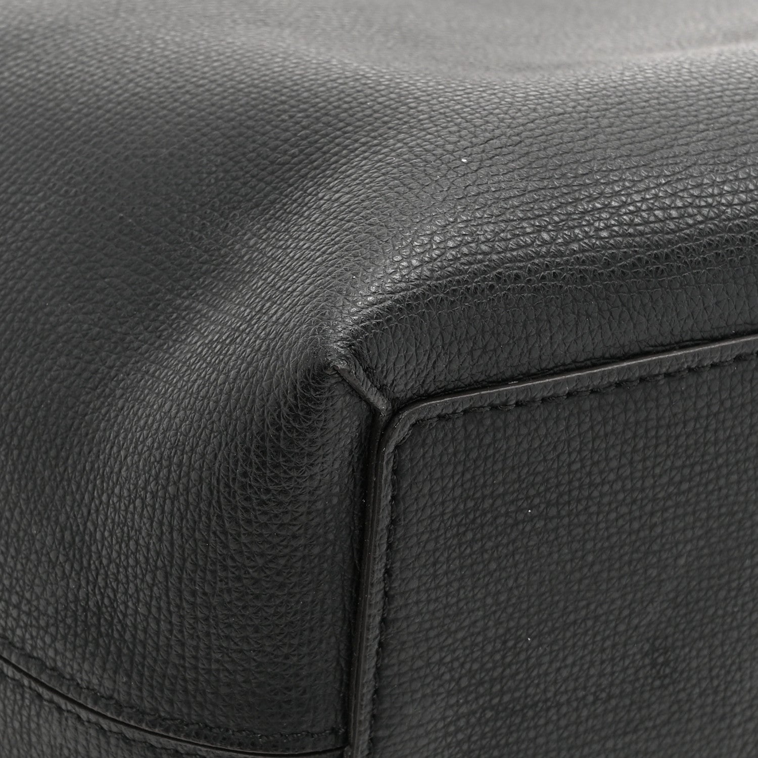 Burberry Grainy Calfskin Haymarket Check Medium Ardwell Zip Tote Black 13 of 15