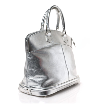 Louis Vuitton Suhali Lockit MM Silver 3 of 8