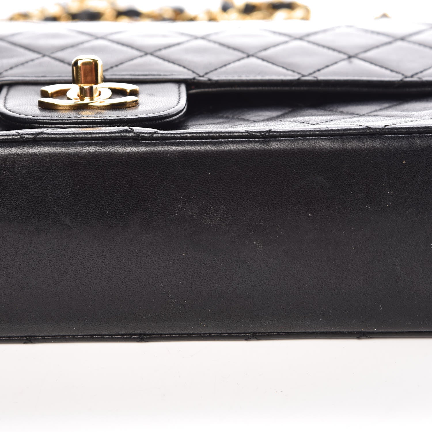 Chanel Lambskin Quilted Medium Double Flap Black 11 of 17