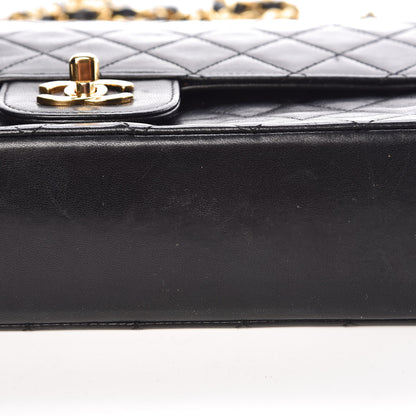 Chanel Lambskin Quilted Medium Double Flap Black 11 of 17