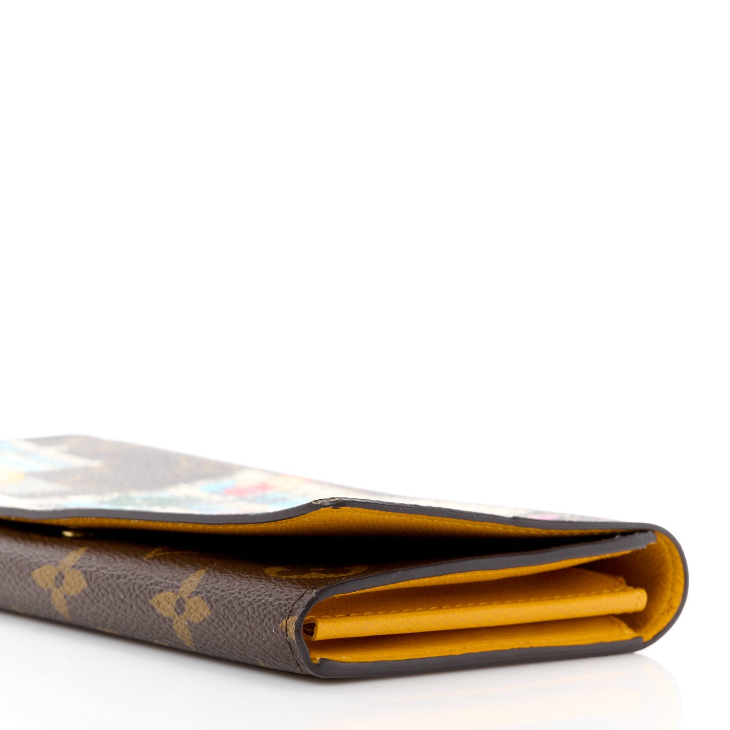 Louis Vuitton Monogram 2022 Christmas Animation New York Soho Wallet Yellow 10 of 13