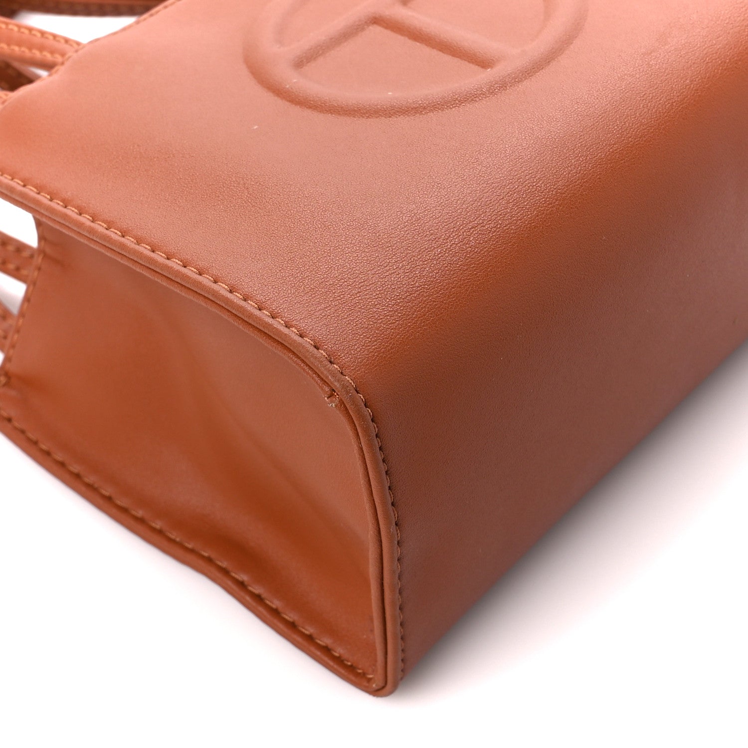 Telfar Vegan Leather Small Shopping Bag Tan 9 of 11