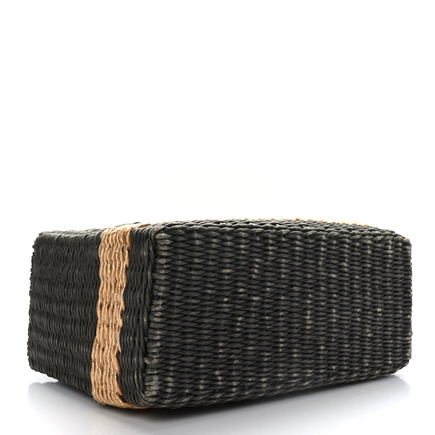 Chanel Rattan Picnic Tote Grey 4 of 13
