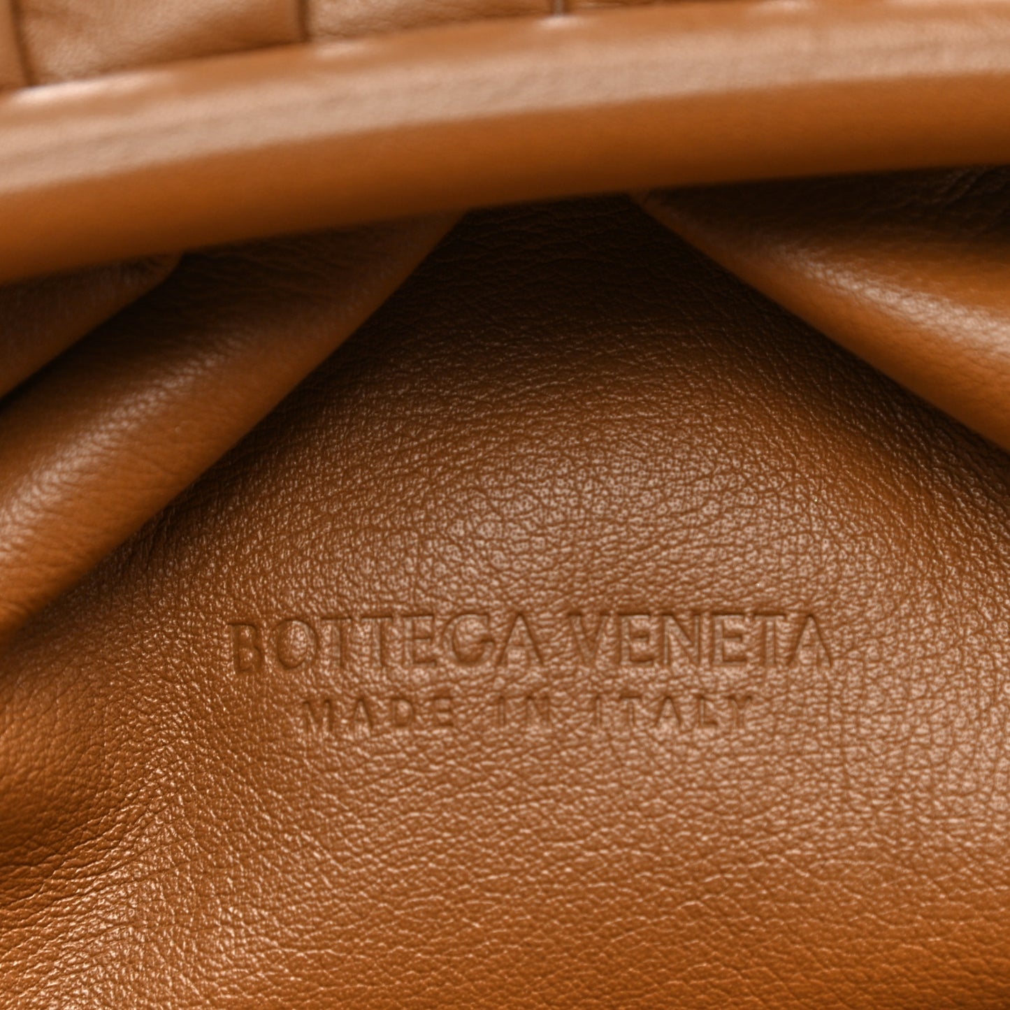 Smooth Butter Calf The Pouch Oversized Clutch Cammello
