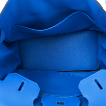 Hermes Taurillon Clemence Birkin 35 Bleu Hydra 5 of 11