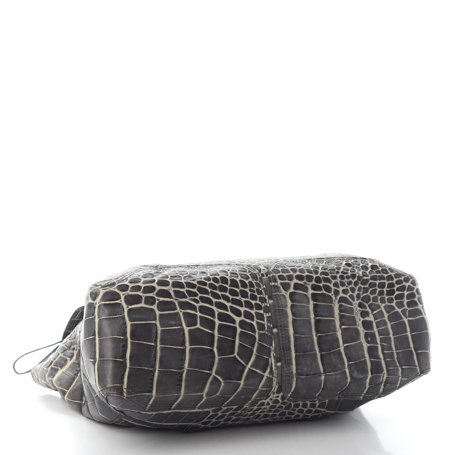3.1 Phillip Lim Calfskin Crocodile Embossed Large Pashli Satchel Antique Grey 4 of 11