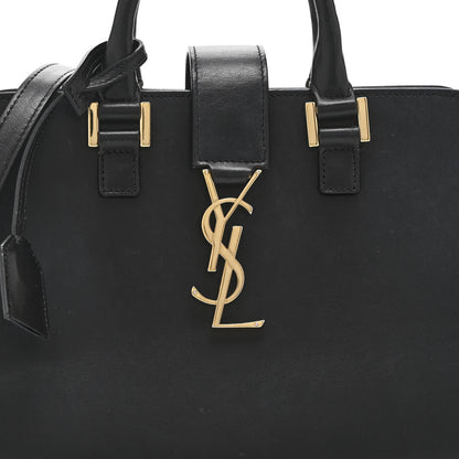 Saint Laurent Calfskin Monogram Baby Cabas Black 8 of 11