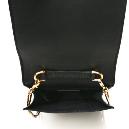 Fendi Vitello Grace Matte Kan U Vertical Wallet On Chain Black 5 of 11