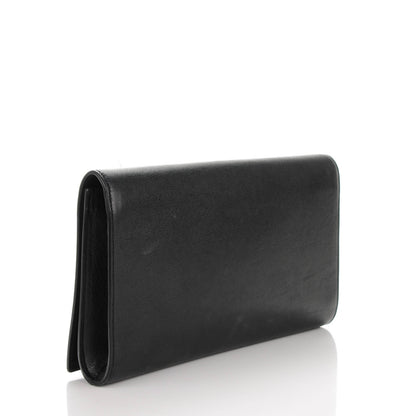 Saint Laurent Calfskin Monogram Large Belle De Jour Clutch Black 3 of 7