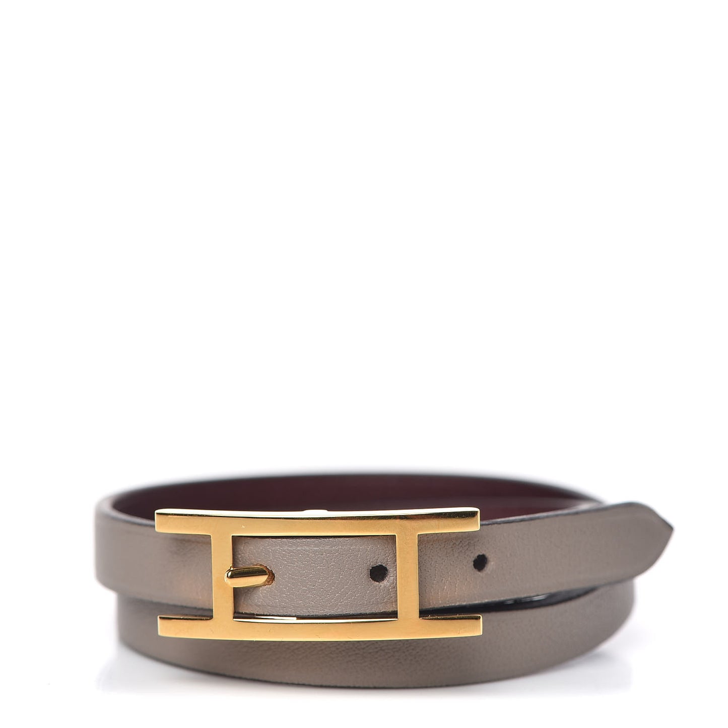 Swift Behapi Double Tour Bracelet T2 Gris Asphalte Bordeaux