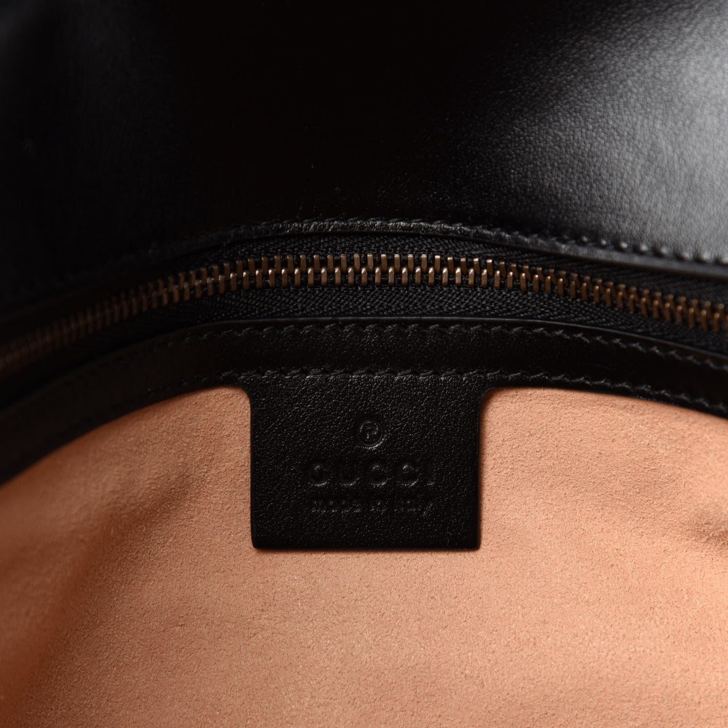 Calfskin Matelasse Medium GG Marmont Shoulder Bag Black