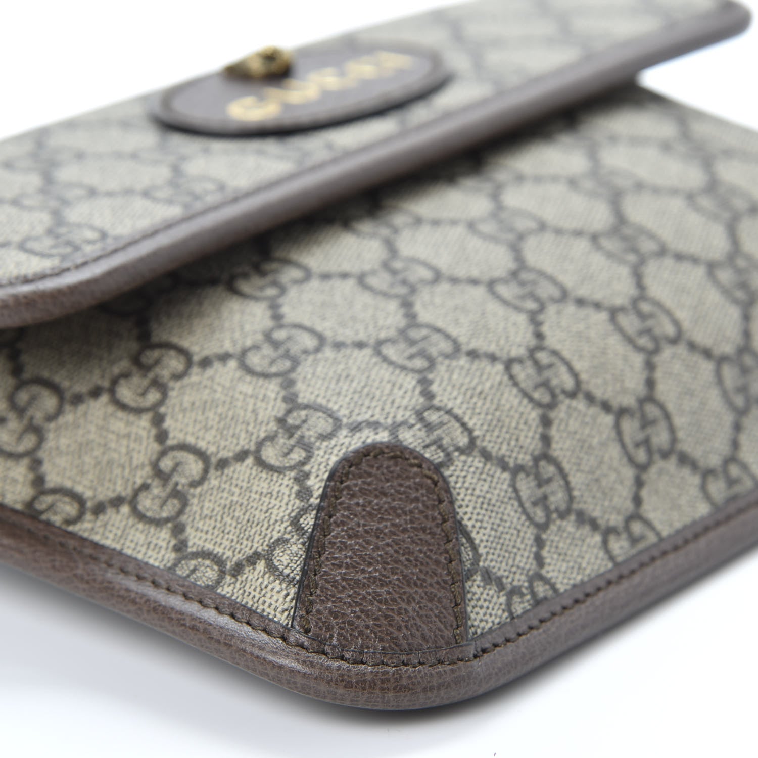 Gucci GG Supreme Monogram Neo Vintage Web Belt Bag Brown 5 of 9