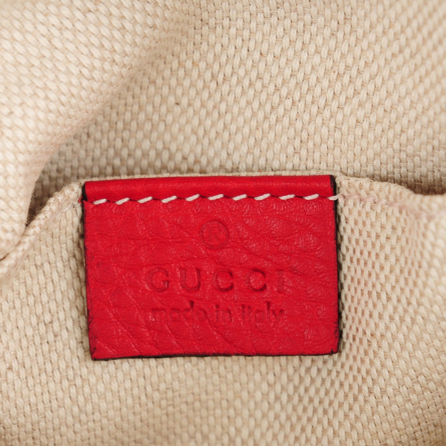 Pebbled Calfskin Small Soho Disco Bag Tabasco Red