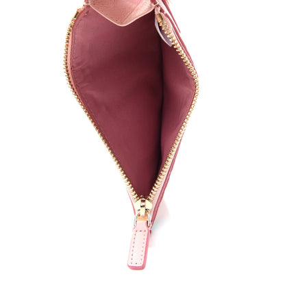 MCM Visetos Floral Leopard Lanyard Card Holder Pink 4 of 8