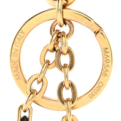 Louis Vuitton Monogram Epi Blooming Flowers Bag Charm Key Holder White 5 of 7