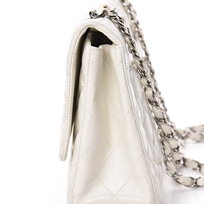 Chanel Lambskin Quilted Jumbo Single Flap White 18 of 19