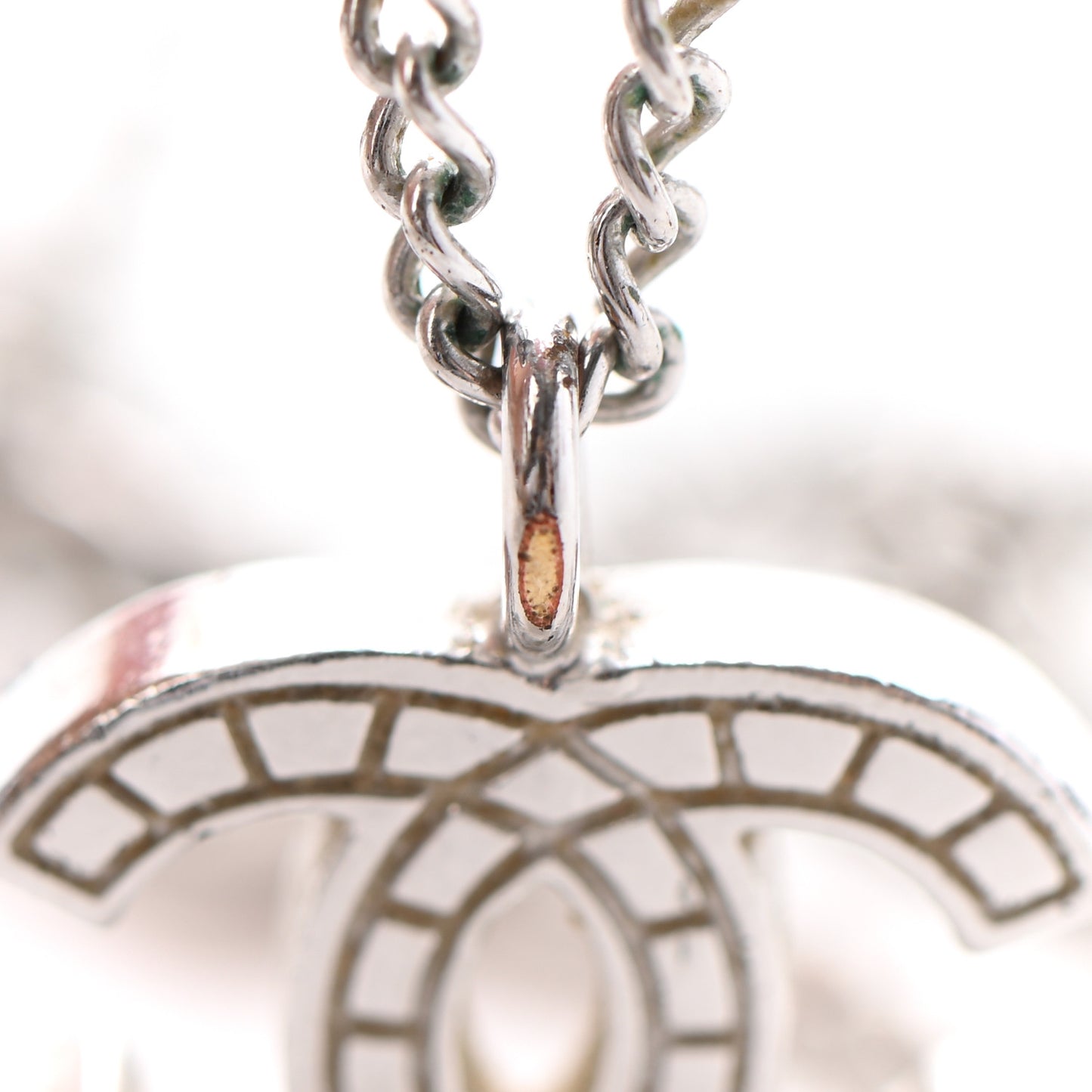 CC Pendant Necklace Silver