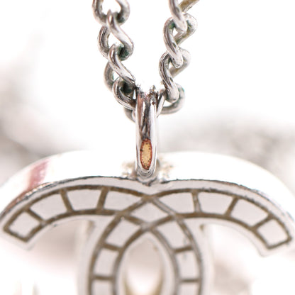 Chanel CC Pendant Necklace Silver 5 of 6