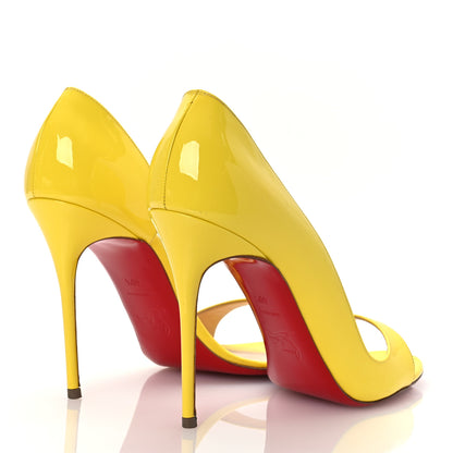 Christian Louboutin Patent Toboggan 100 Pumps 40.5 Sun 5 of 12