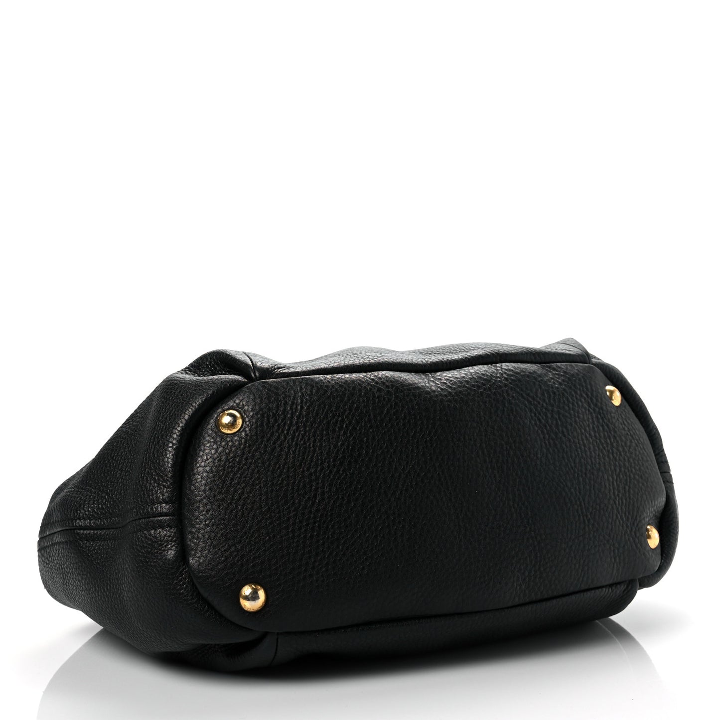 Vitello Daino Shopping Tote Black