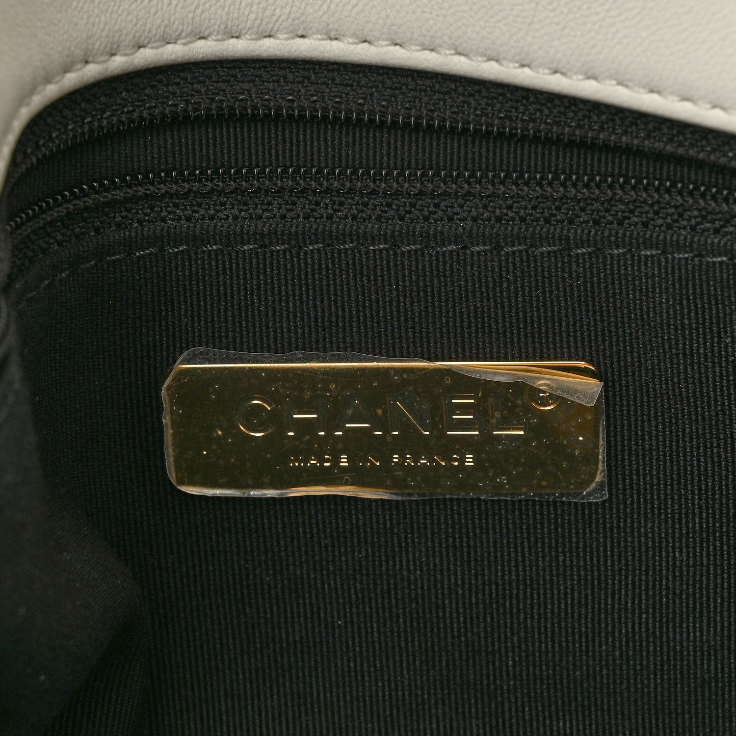 Chanel Lambskin Quilted Medium Chanel 19 Flap White 6 of 11