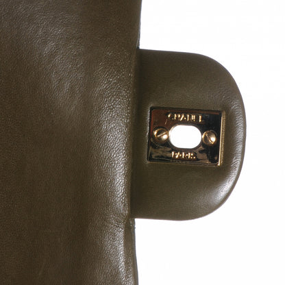 Chanel Lambskin Medium Double Flap Green 6 of 8