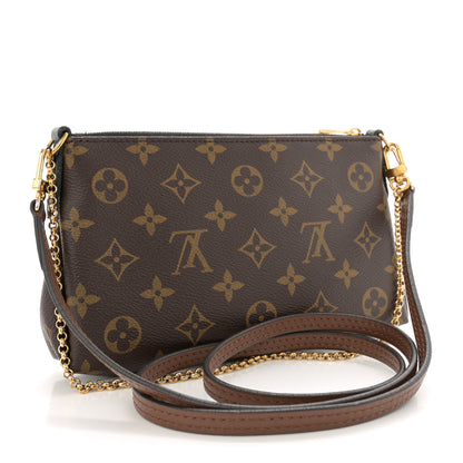 Louis Vuitton Monogram Pallas Clutch Black 3 of 14