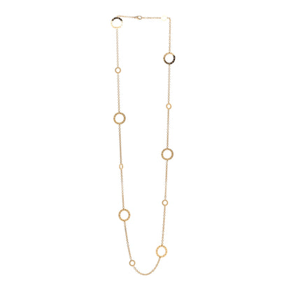 Bulgari 18K Yellow Gold Sautoir Station Necklace 3 of 4
