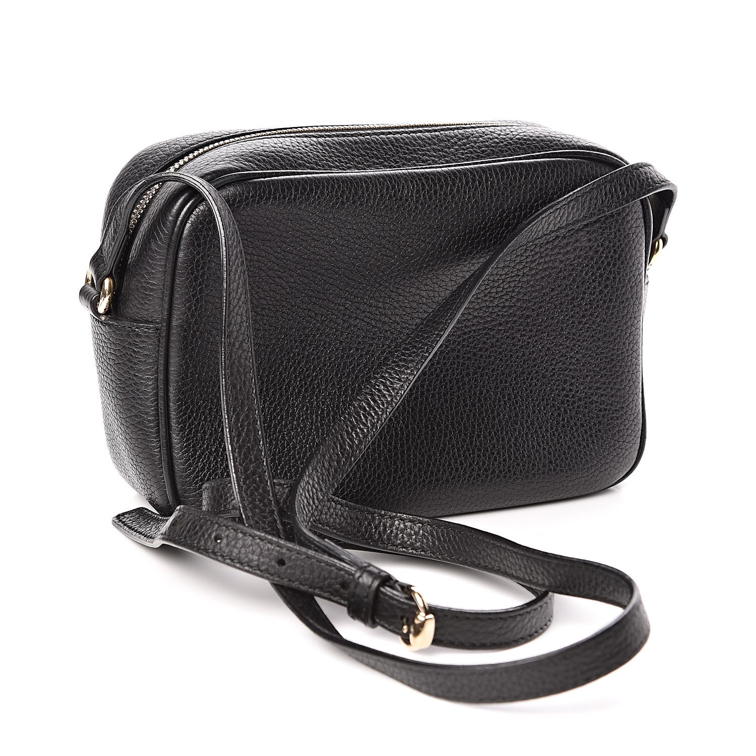 Gucci Pebbled Calfskin Small Soho Disco Bag Black 3 of 13
