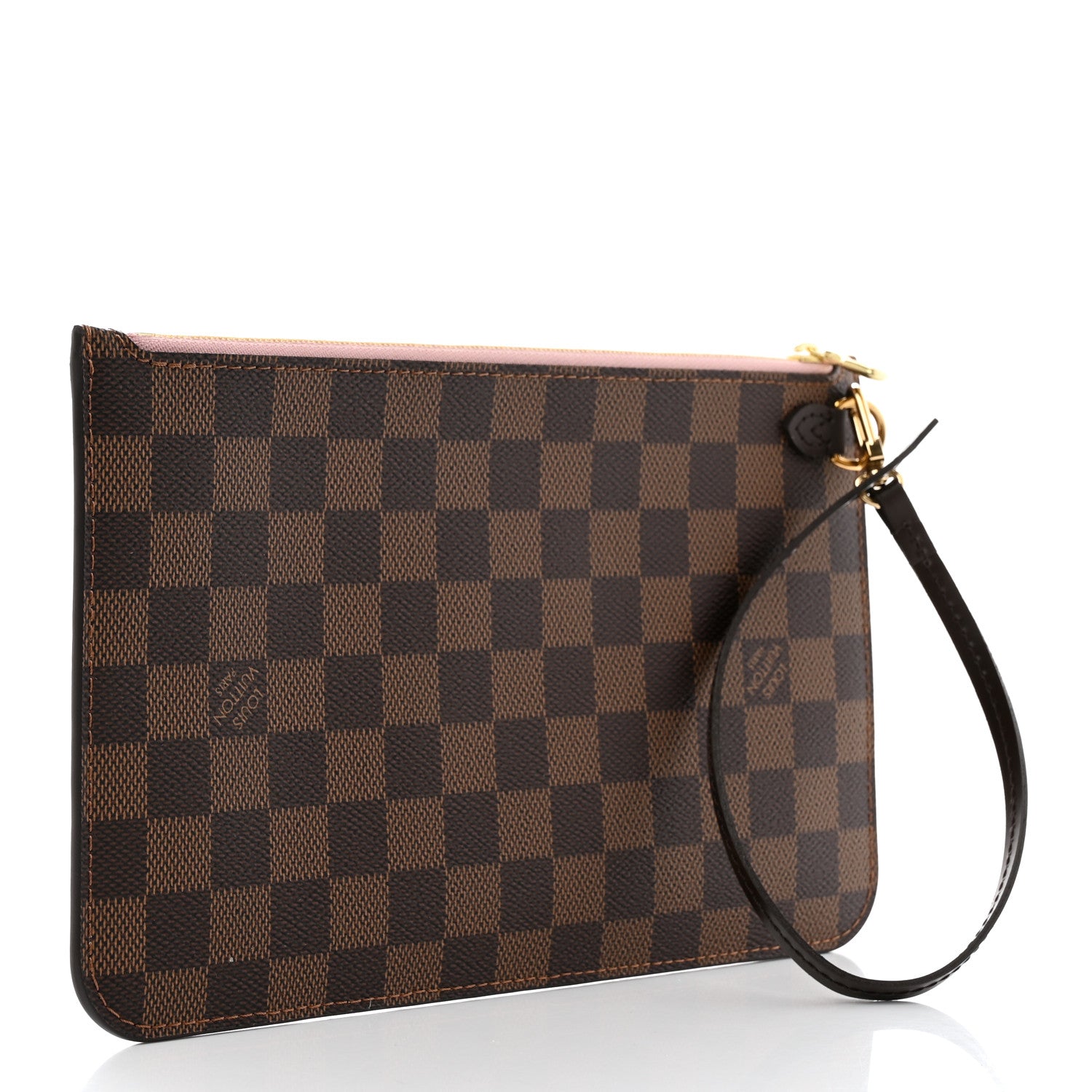 Louis Vuitton Damier Ebene Neverfull MM GM Pochette Rose Ballerine 3 of 6