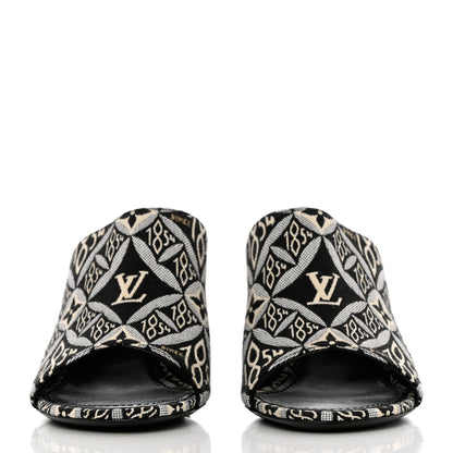 Louis Vuitton Jacquard Since 1854 Silhouette Mules 36 Grey 2 of 8