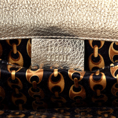 Gucci Metallic Calfskin Britt Clutch Gold 7 of 9