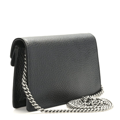 Gucci Calfskin Super Mini Dionysus Shoulder Bag Black 3 of 9