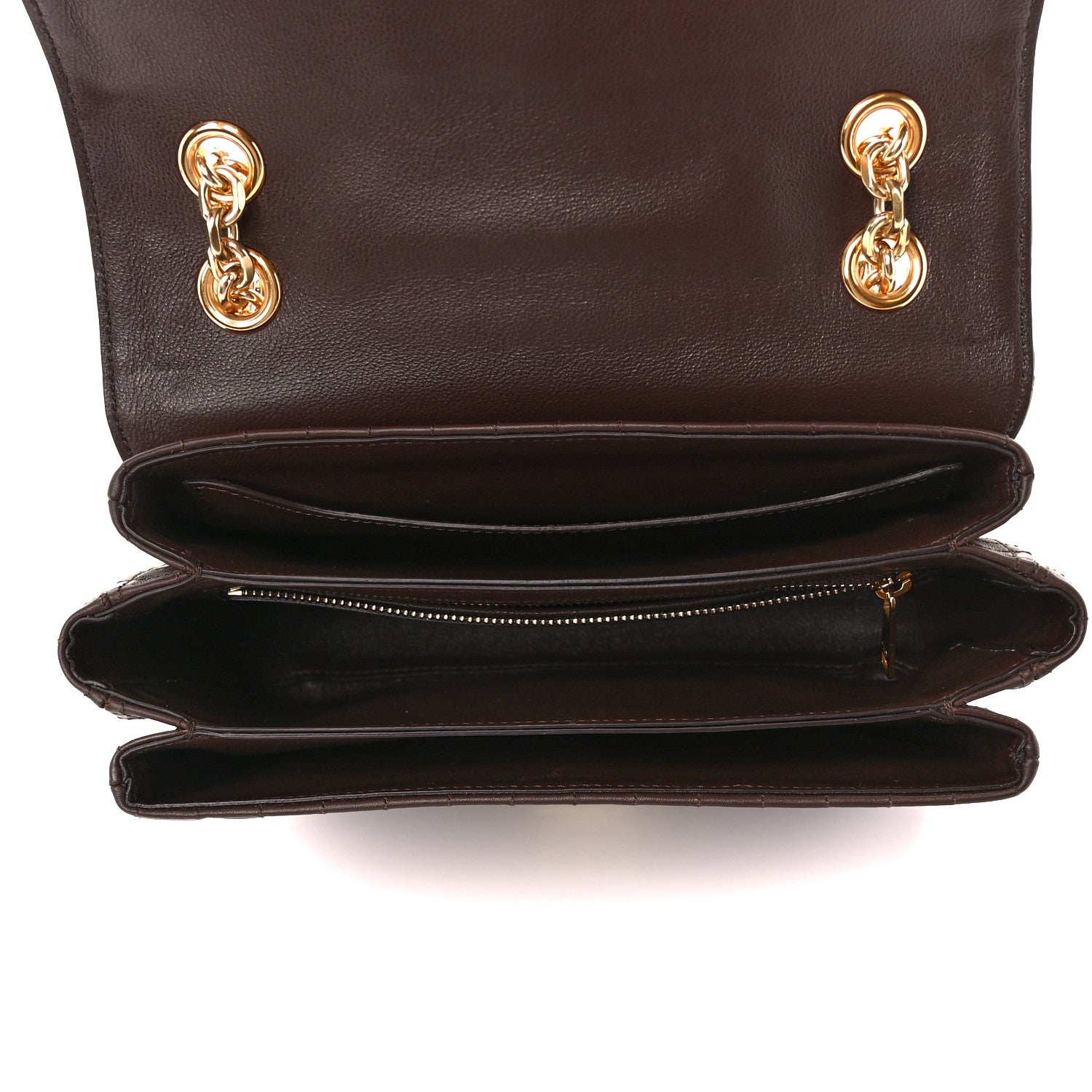 Celine Calfskin Quilted Medium C Bag Brown 5 of 12