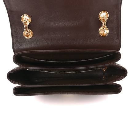 Celine Calfskin Quilted Medium C Bag Brown 5 of 12
