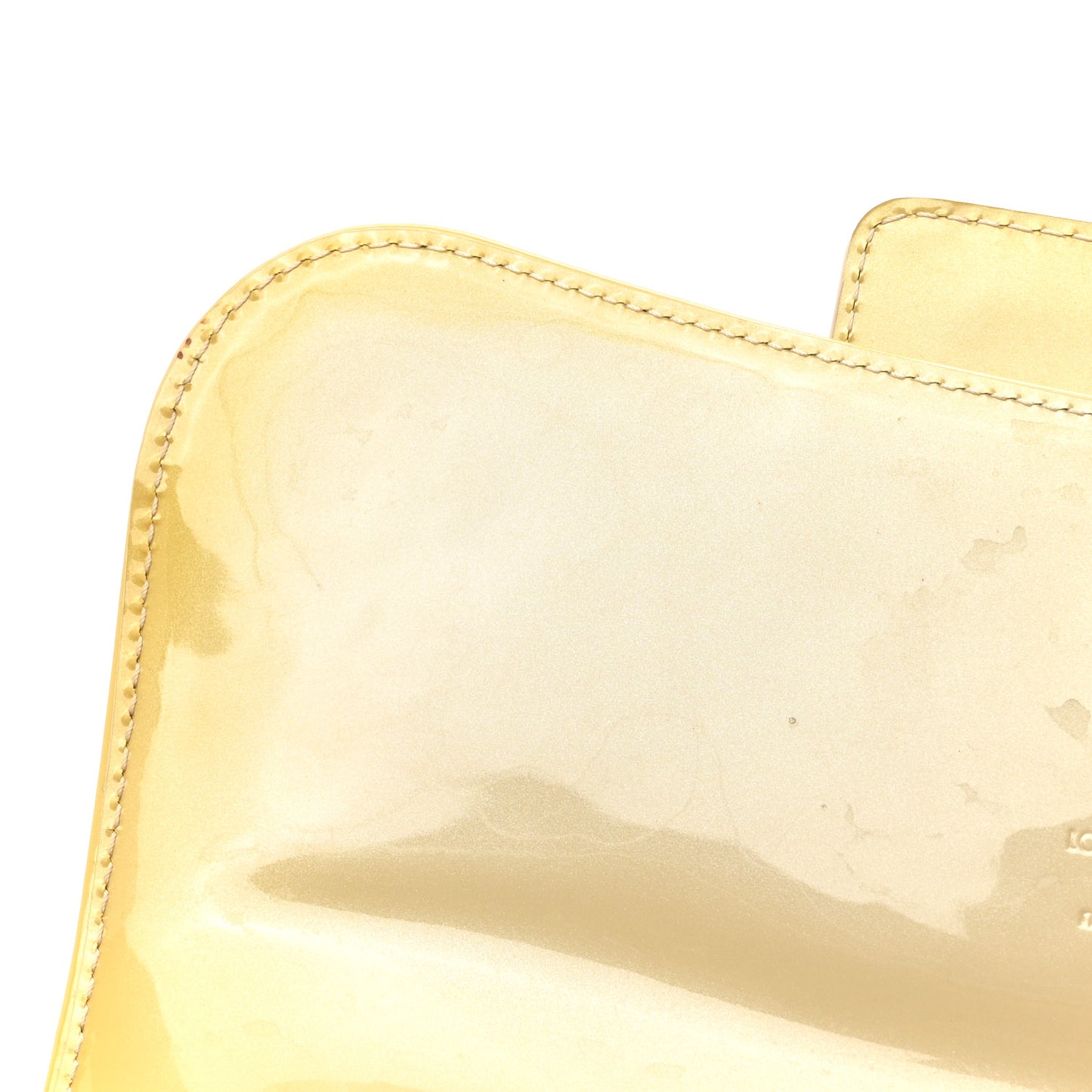 Patent Sobe Clutch Blanc Corail