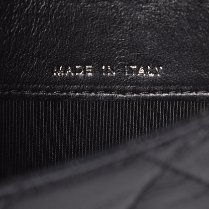 Chanel Lambskin Quilted Small Flap Wallet Black 7 of 9