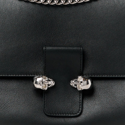 Alexander McQueen Calfskin Medium Twin Skull Chain Crossbody Black 9 of 11