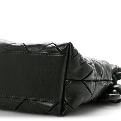 Loewe Calfskin Quilted Flamenco Knot Clutch Verde 10 of 12