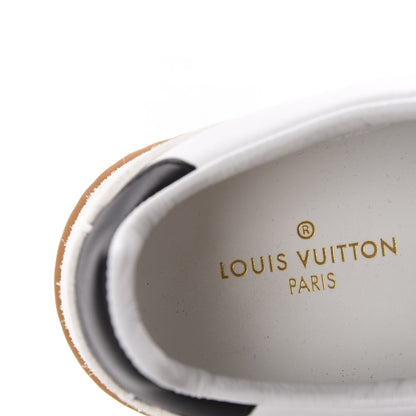 Louis Vuitton Calfskin Frontrow Sneakers 37 Black 7 of 12