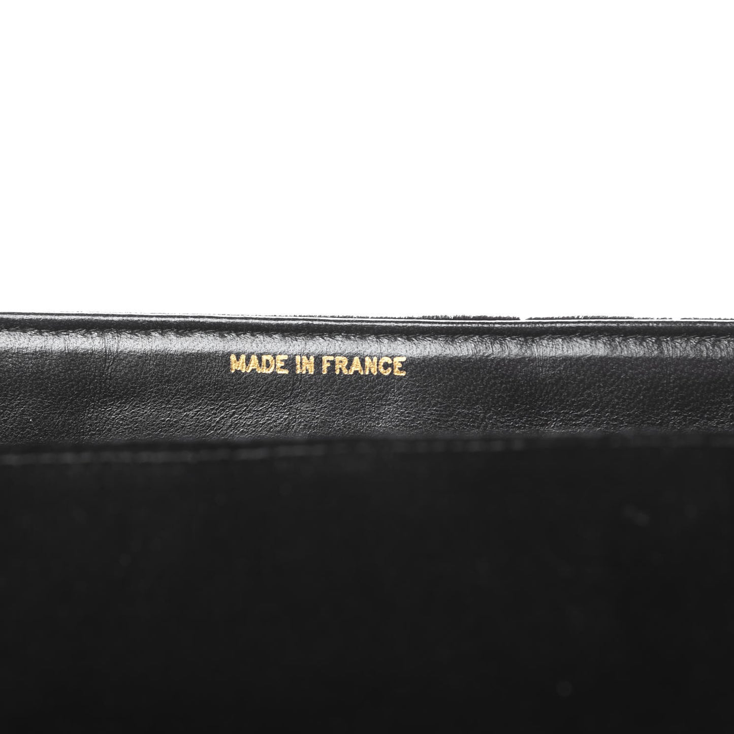 Velvet Vertical Quilted Jumbo Single Flap Black