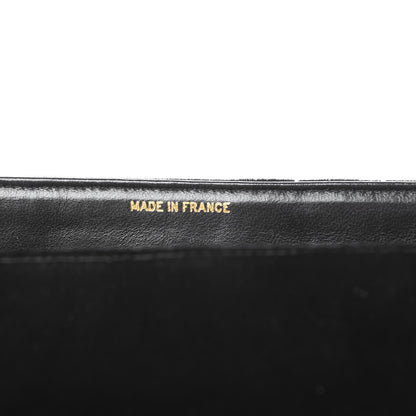 Chanel Velvet Vertical Quilted Jumbo Single Flap Black 7 of 11