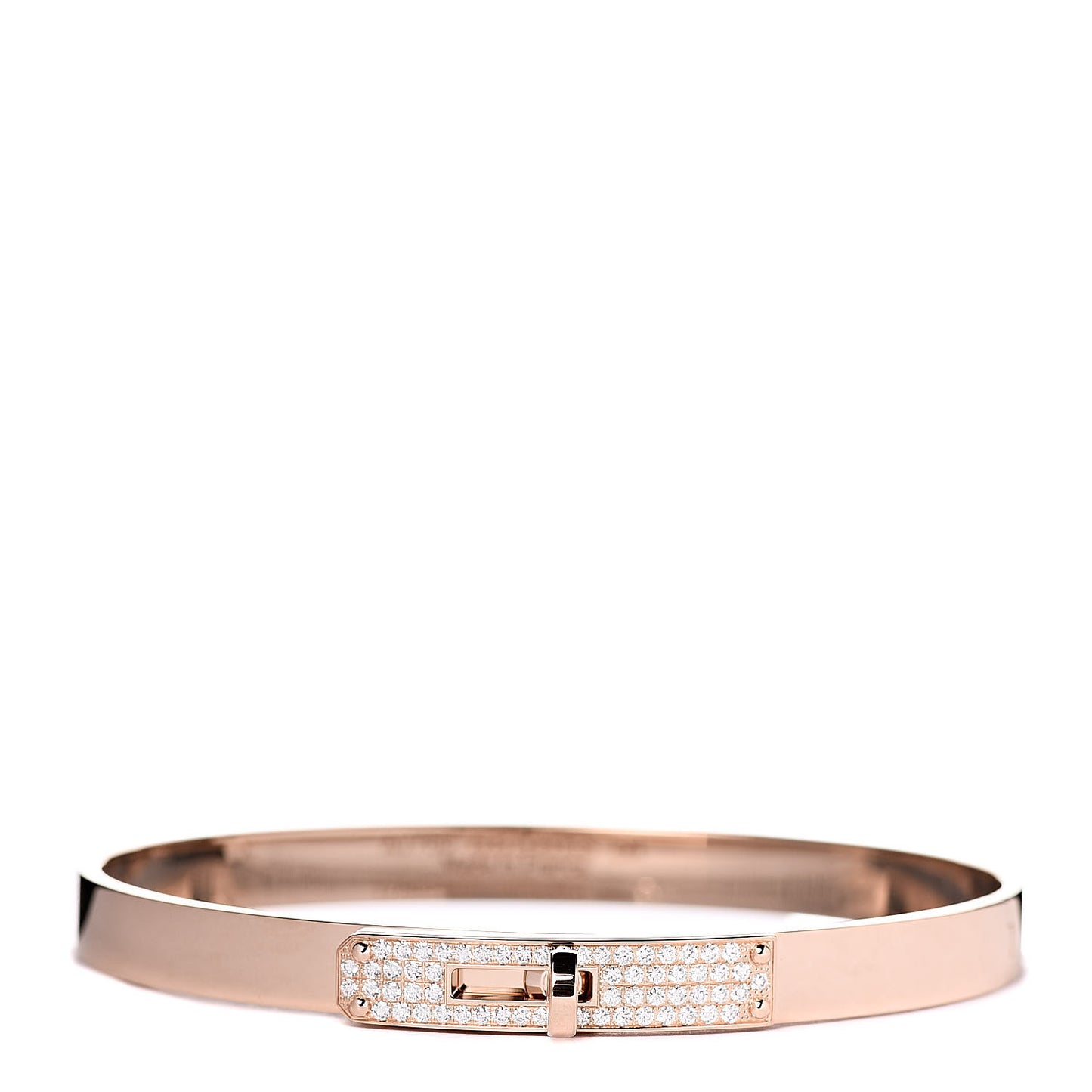 18K Rose Gold Diamond PM Kelly Pave Bracelet SH